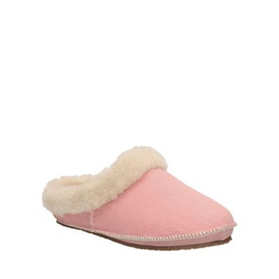 Clarks Blush Pink Eskimo Ski Mule Slip On Slipper